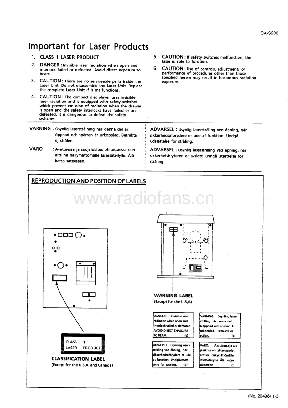 JVC-CAS200-cs-sm 维修电路原理图.pdf_第3页