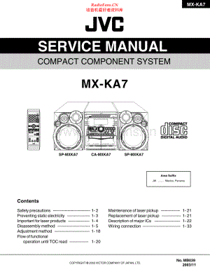 JVC-MXKA7-cs-sm 维修电路原理图.pdf