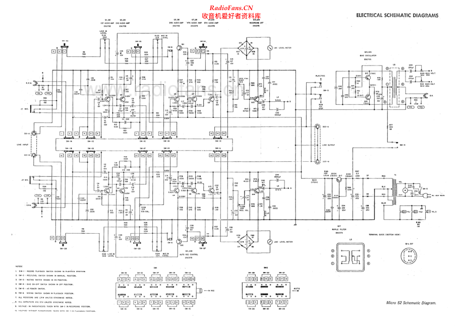 Ampex-Micro52-tape-sch维修电路原理图.pdf_第1页