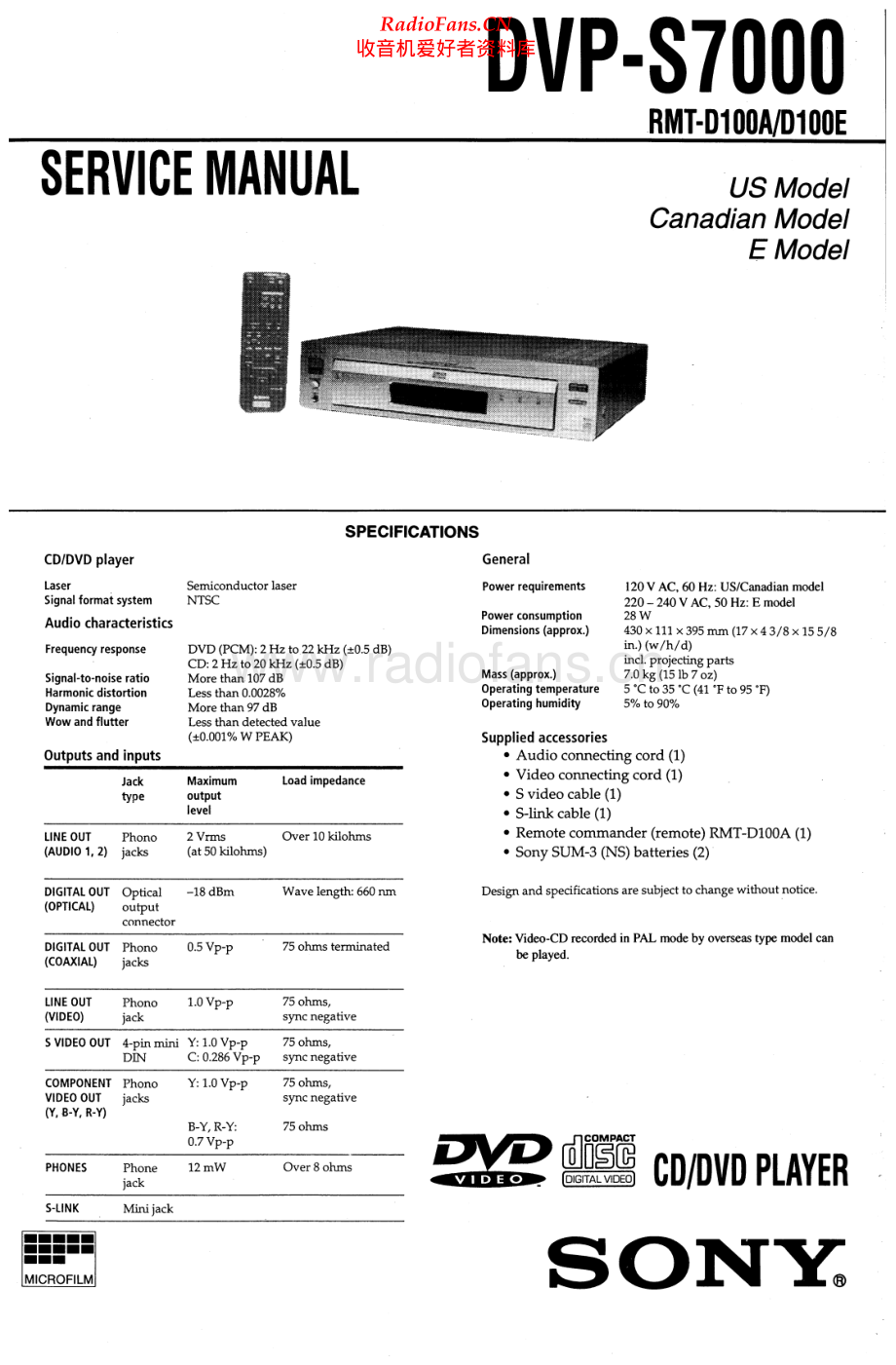 Sony-DVPS7000-dvd-sm 维修电路原理图.pdf_第1页