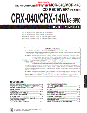 Yamaha-MCR140-cs-sm 维修电路原理图.pdf