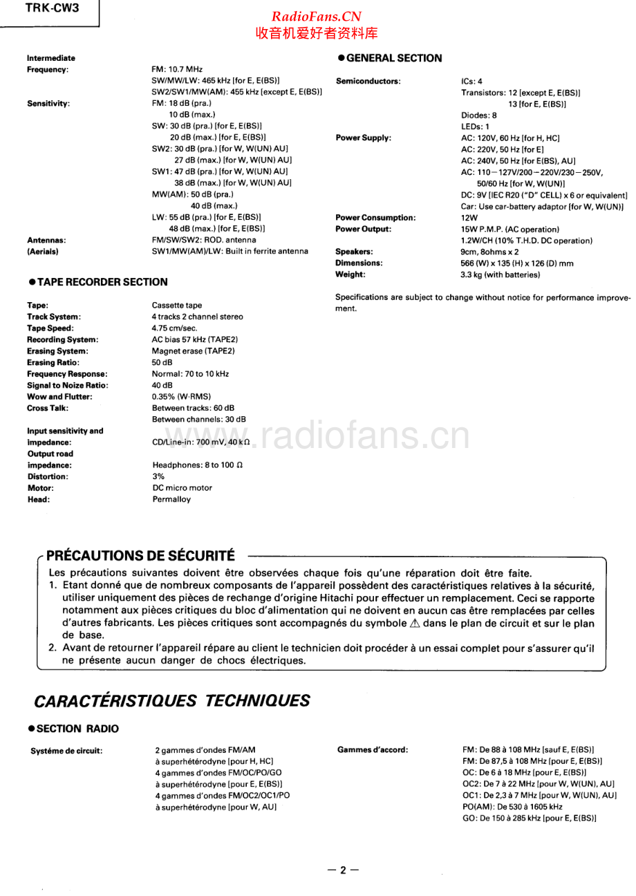 Hitachi-TRKCW3-pr-sm 维修电路原理图.pdf_第2页