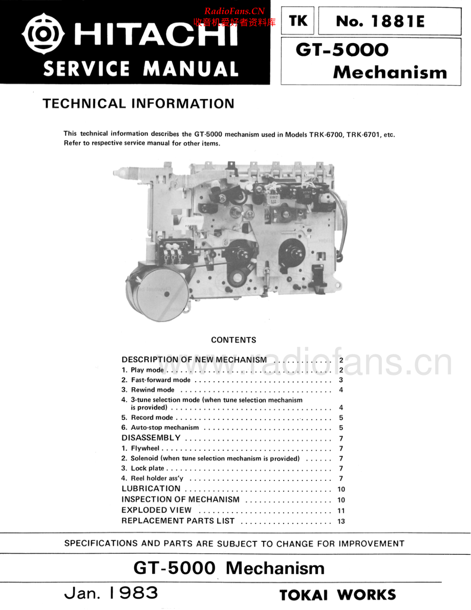 Hitachi-GT5000-tape-sm 维修电路原理图.pdf_第1页