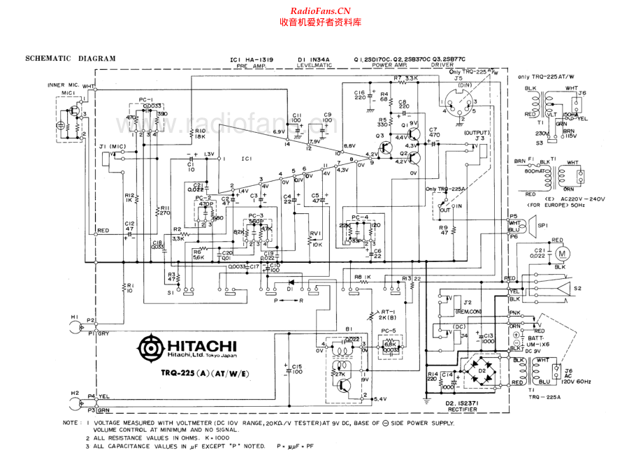 Hitachi-TRQ225-tape-sch 维修电路原理图.pdf_第2页