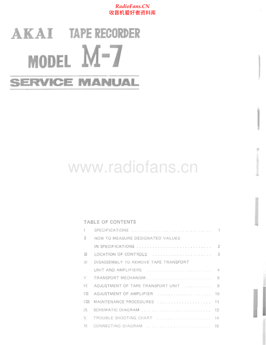 Akai-M7-tape-sm维修电路原理图.pdf_第1页