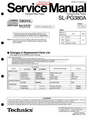 Technics-SLPG380A-cd-sup1(1) 维修电路原理图.pdf