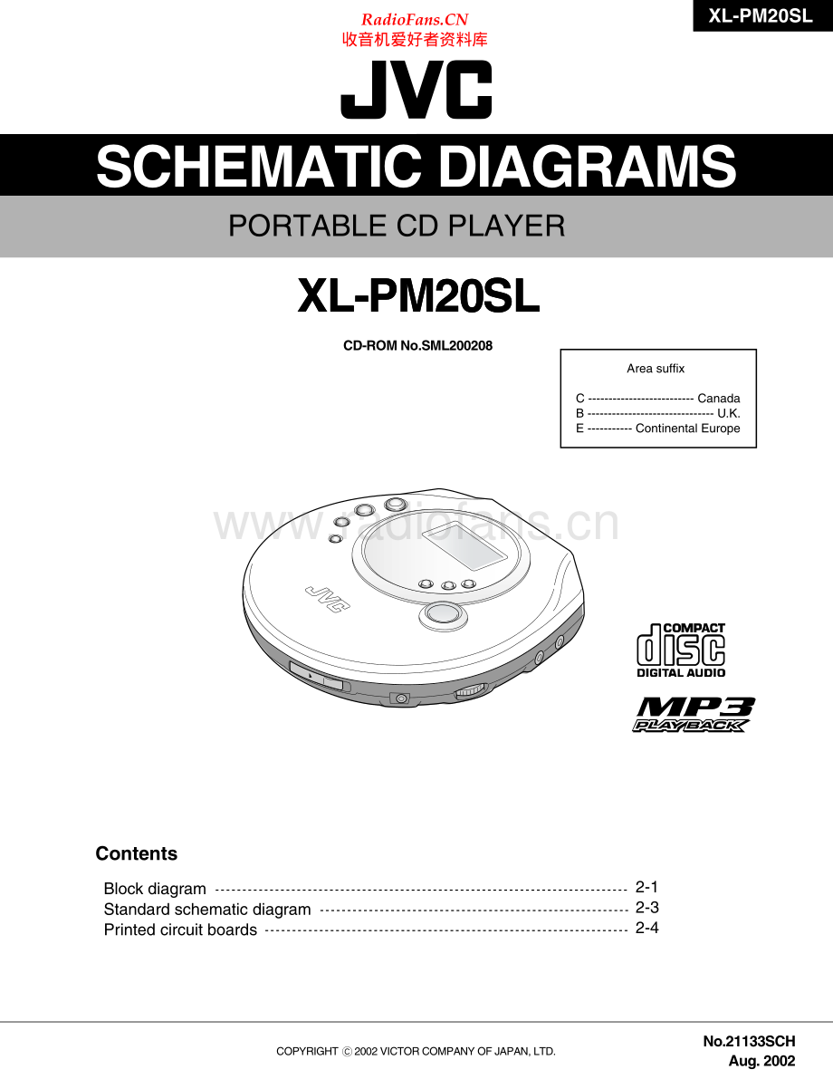 JVC-XLPM20SL-cd-sch 维修电路原理图.pdf_第1页