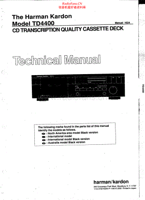 HarmanKardon-TD4400-tape-sm维修电路原理图.pdf