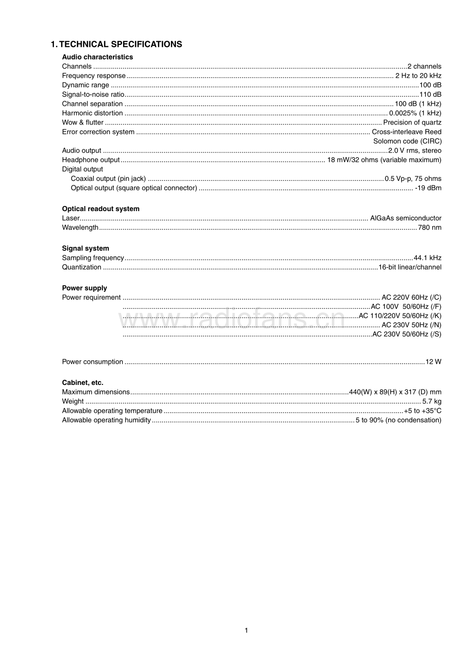 Marantz-CD7300-cd-sm 维修电路原理图.pdf_第3页