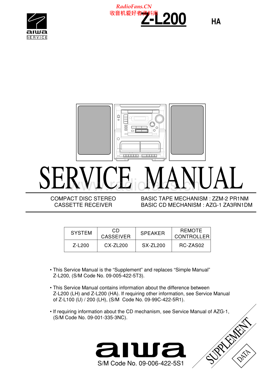 Aiwa-ZL200-cs-sm维修电路原理图.pdf_第1页