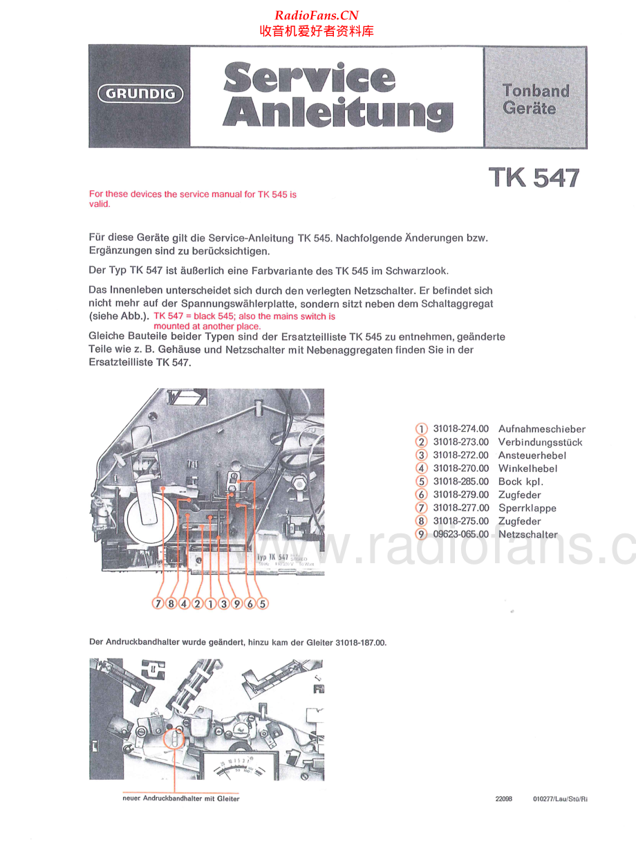 Grundig-TK547-tape-sch维修电路原理图.pdf_第1页