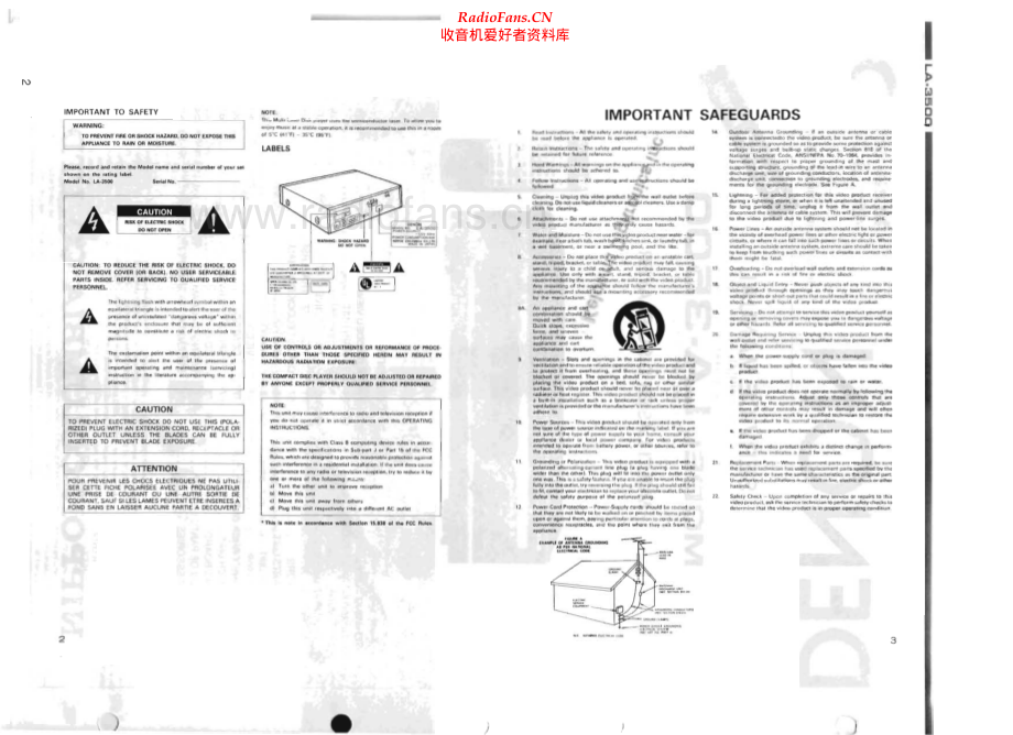 Denon-LA3500-cd-sm维修电路原理图.pdf_第2页