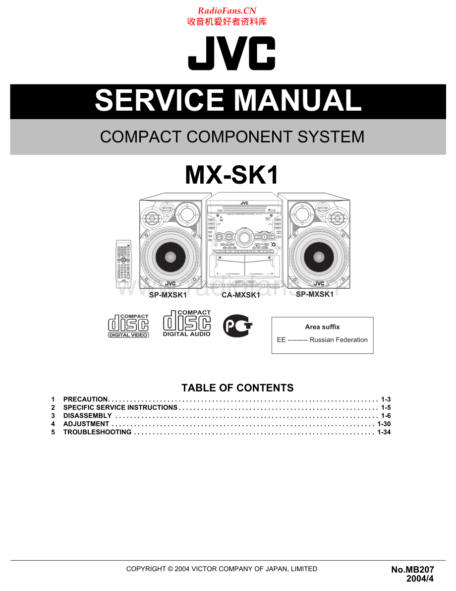 JVC-MXSK1-cs-sm 维修电路原理图.pdf_第1页