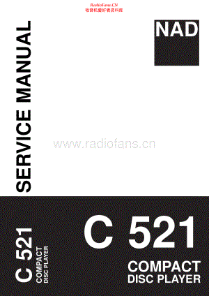 NAD-C521-cd-sm 维修电路原理图.pdf