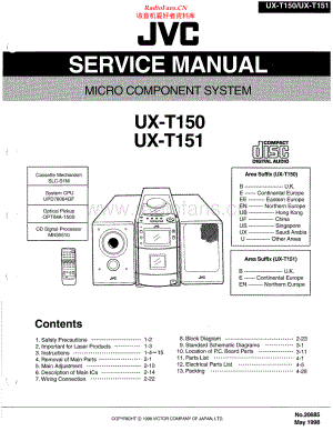 JVC-UXT151-cs-sm 维修电路原理图.pdf