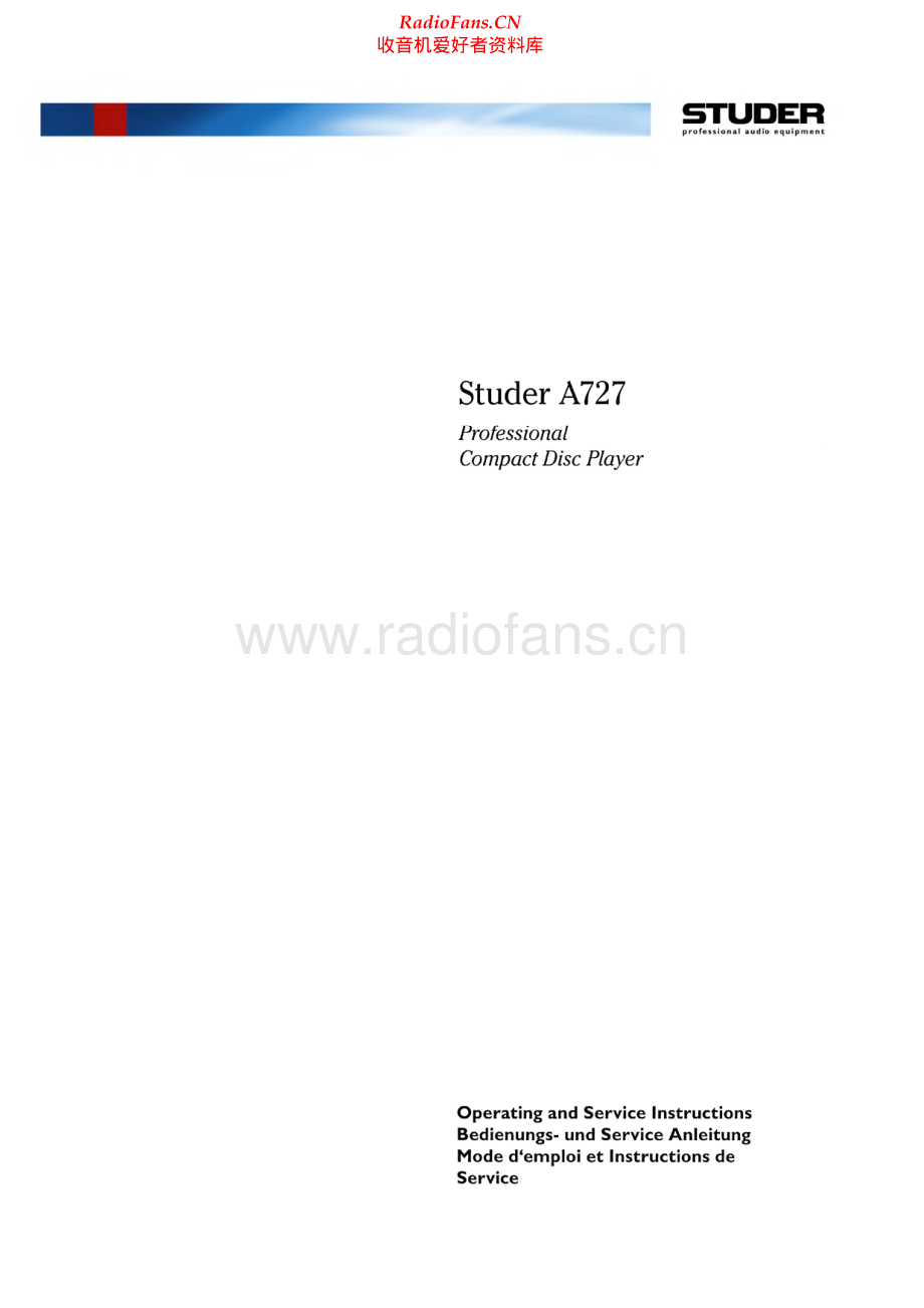 Studer-A727-cd-sm1 维修电路原理图.pdf_第1页