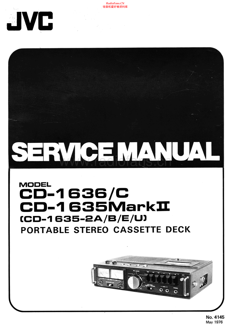 JVC-CD1635_MKII-tape-sm 维修电路原理图.pdf_第1页