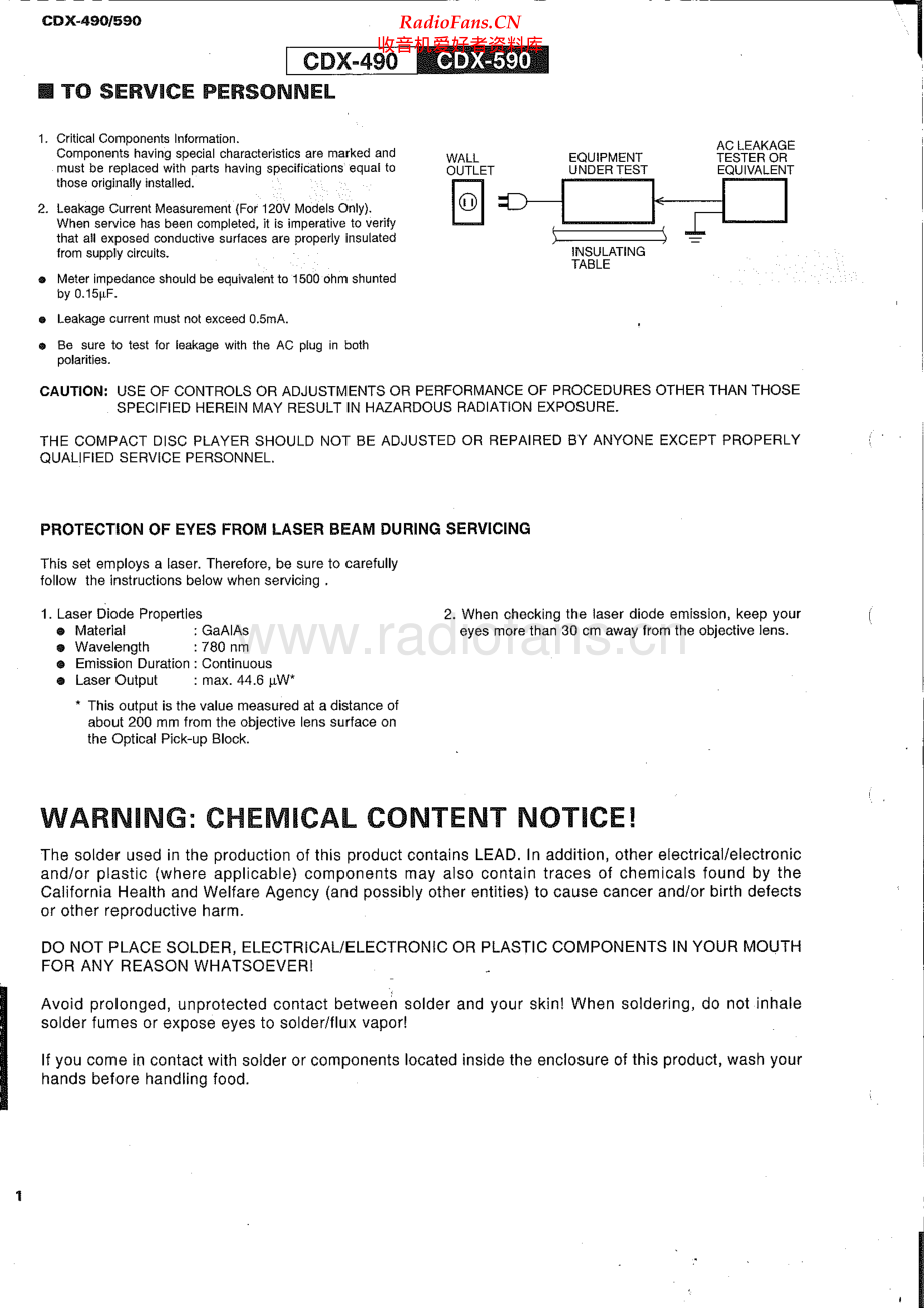 Yamaha-CDX590-cd-sm 维修电路原理图.pdf_第2页