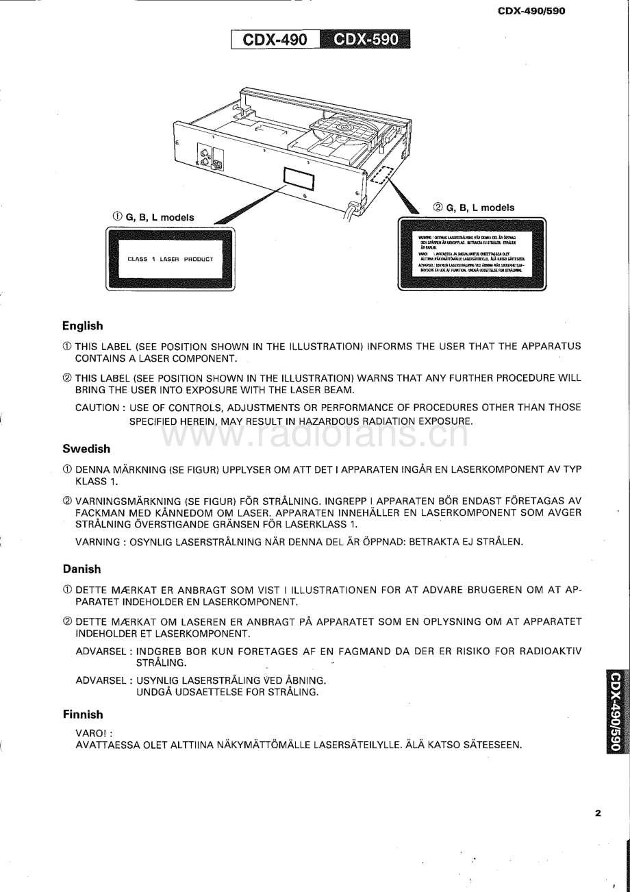 Yamaha-CDX590-cd-sm 维修电路原理图.pdf_第3页