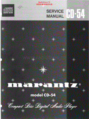 Marantz-CD54-cd-sm 维修电路原理图.pdf