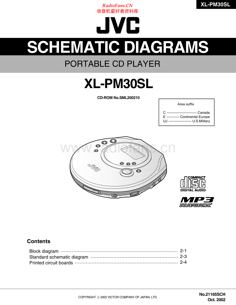 JVC-XLPM30SL-cd-sch 维修电路原理图.pdf_第1页