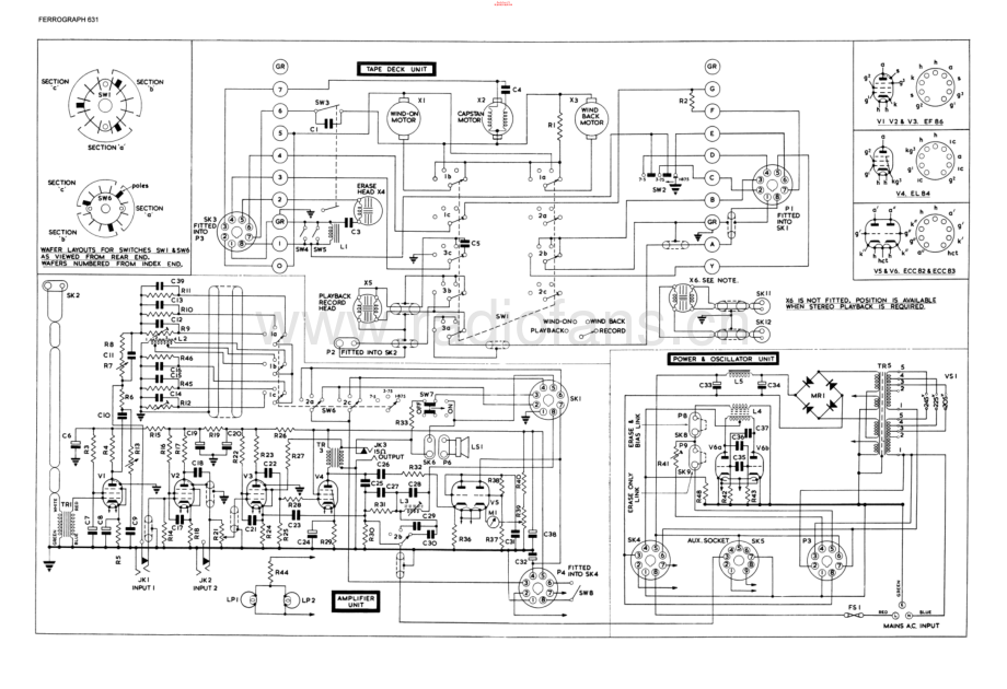 Ferguson-Ferrograph631-tape-sch维修电路原理图.pdf_第1页