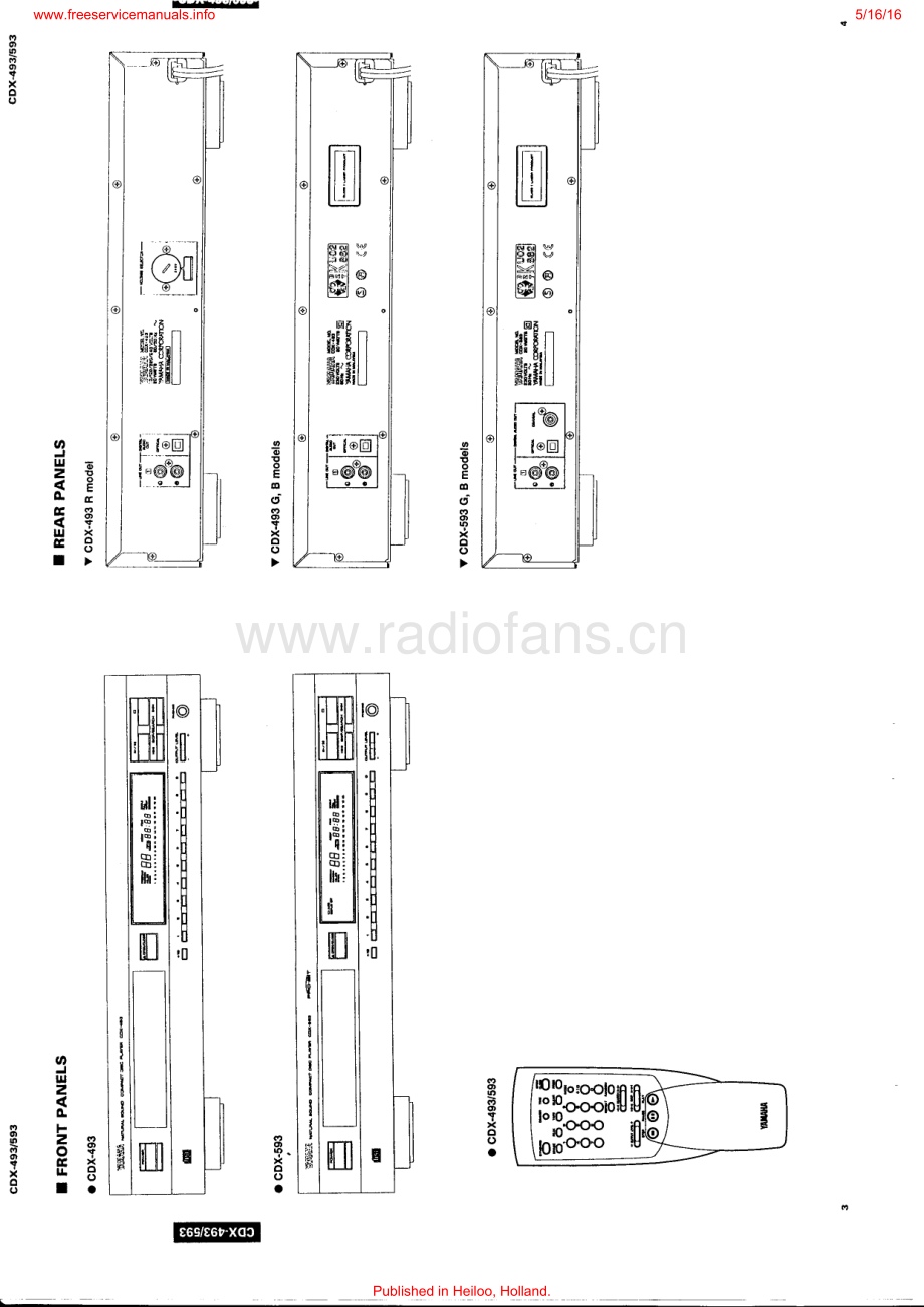 Yamaha-CDX493-cd-sm 维修电路原理图.pdf_第3页