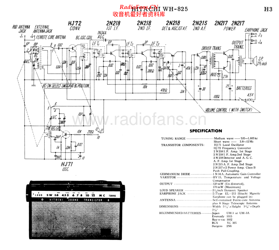 Hitachi-WH825-pr-sch 维修电路原理图.pdf_第1页