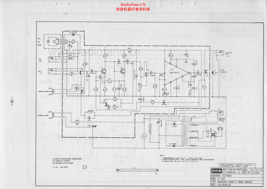 CCE-CT1149-tape-sch维修电路原理图.pdf_第1页