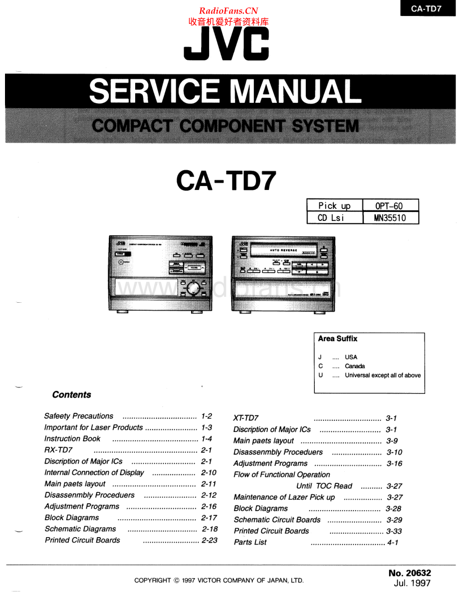 JVC-CATD7-cs-sm 维修电路原理图.pdf_第1页