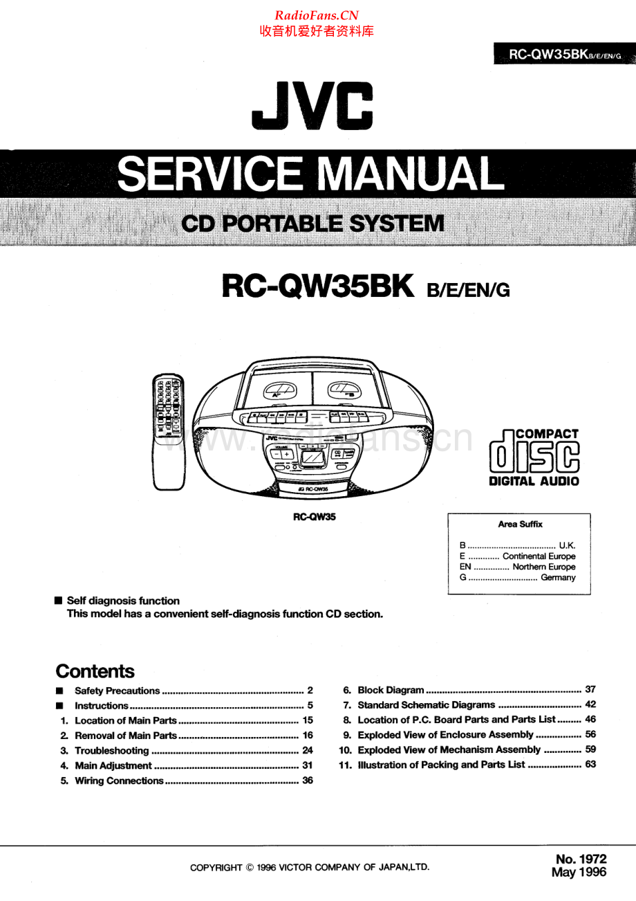 JVC-RCQW35-cs-sch 维修电路原理图.pdf_第1页