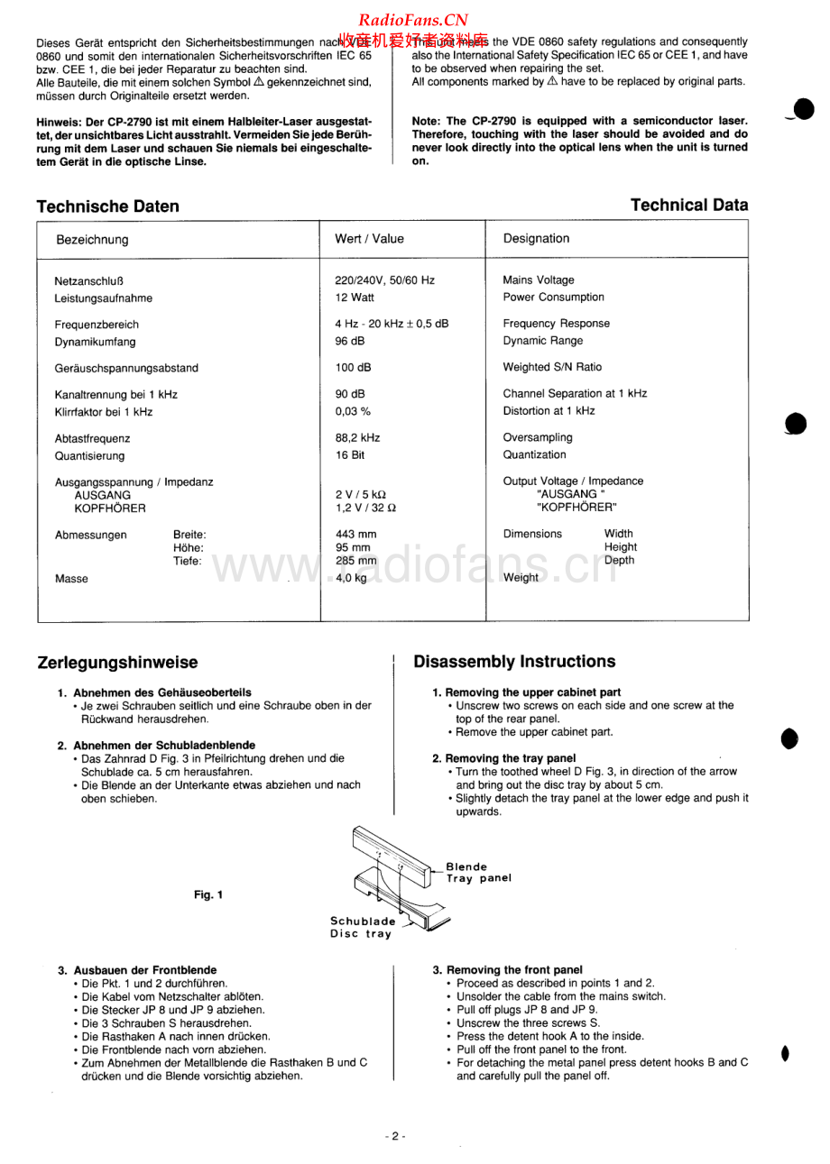 Blaupunkt-CP2790-cd-sm维修电路原理图.pdf_第2页