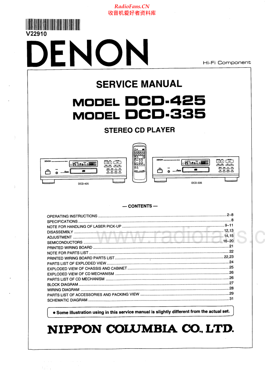 Denon-DCD425-cd-sm维修电路原理图.pdf_第1页