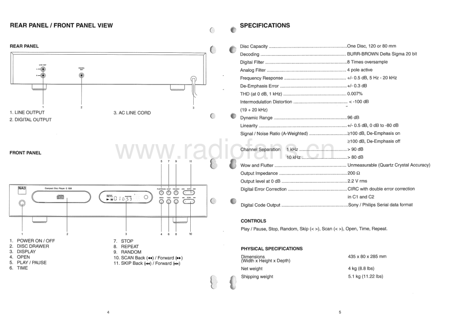 NAD-C520-cd-sm 维修电路原理图.pdf_第3页