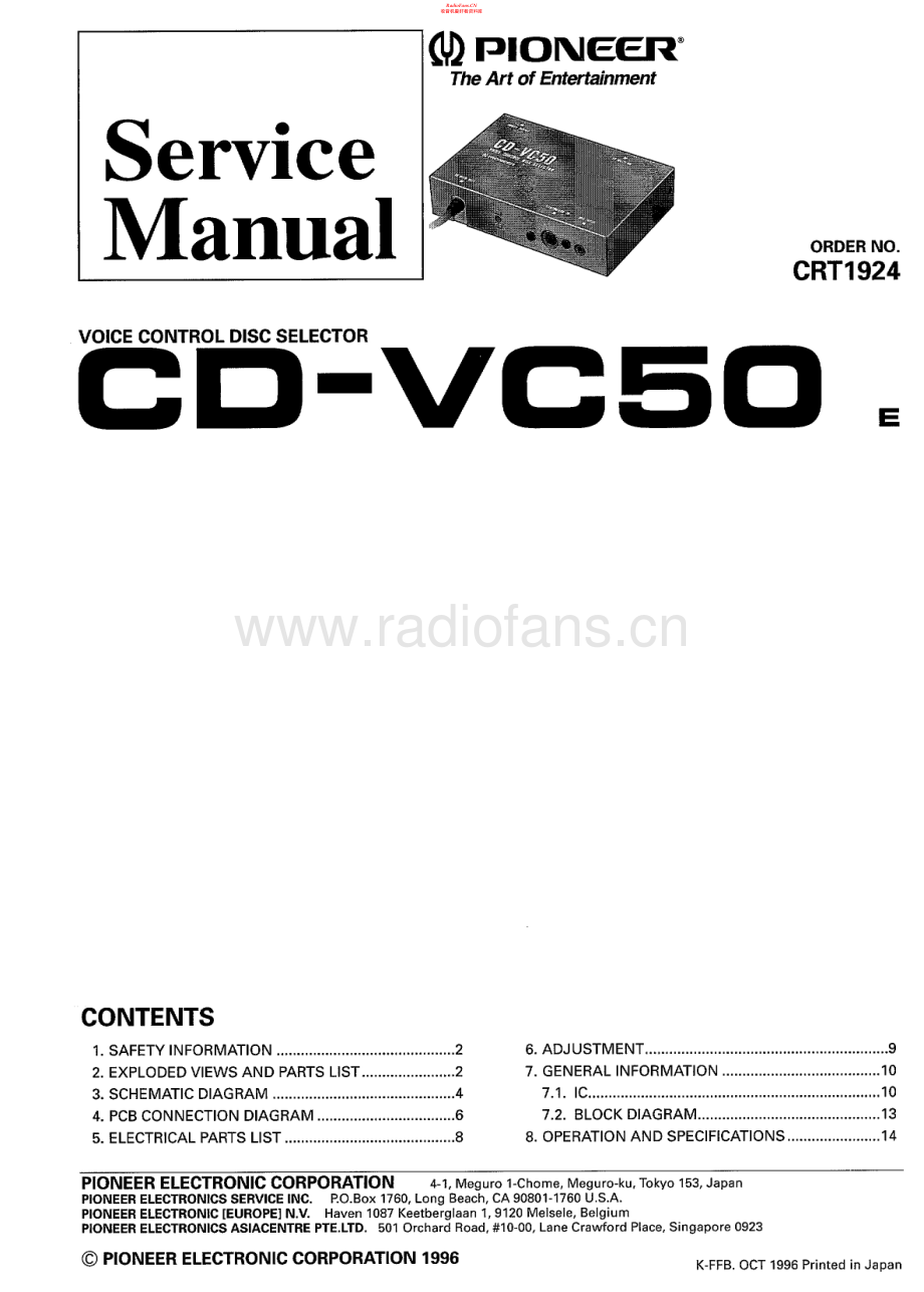 Pioneer-CDVC50-vcds-sm 维修电路原理图.pdf_第1页