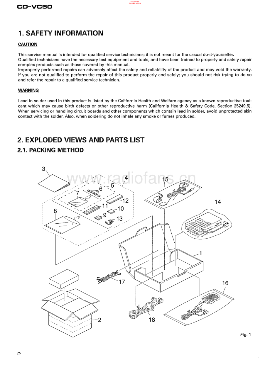 Pioneer-CDVC50-vcds-sm 维修电路原理图.pdf_第2页