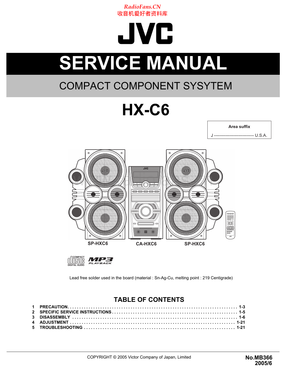 JVC-HXC6-cs-sm 维修电路原理图.pdf_第1页