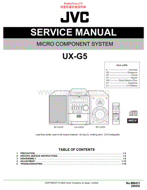 JVC-UXG5-cs-sm 维修电路原理图.pdf