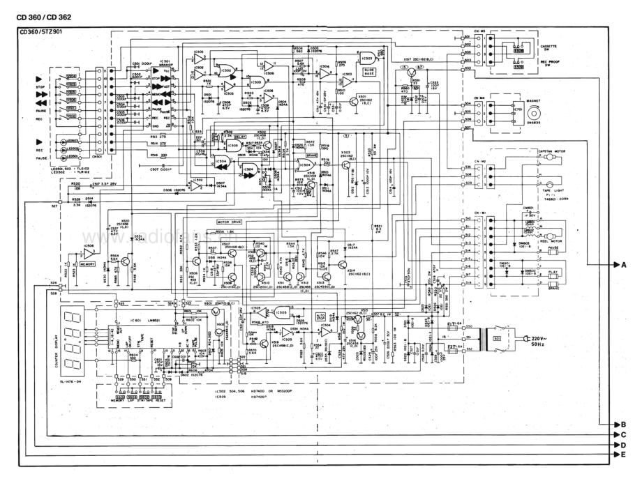 Saba-CD362-tape-sm 维修电路原理图.pdf_第3页