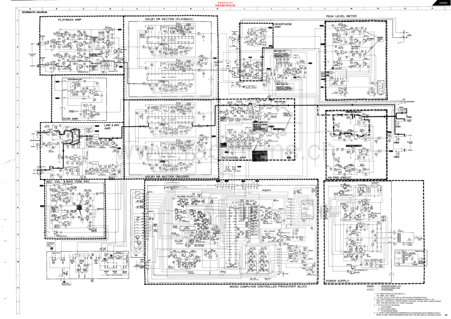 HarmanKardon-CD491-tape-sch维修电路原理图.pdf_第1页