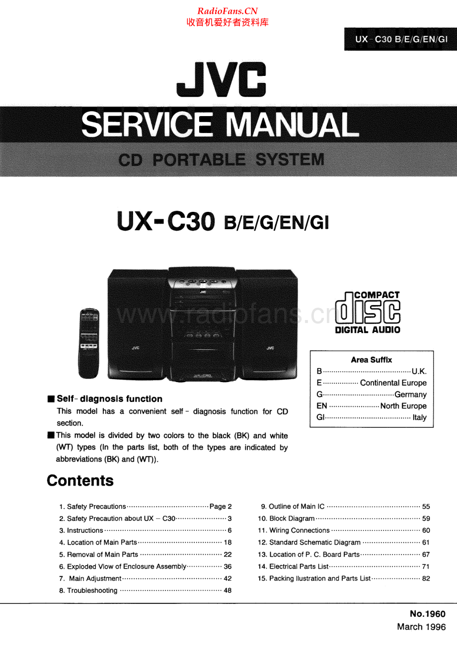 JVC-UXC30-cs-sm 维修电路原理图.pdf_第1页