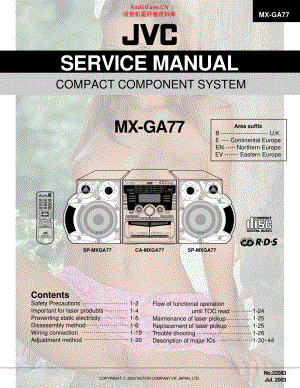 JVC-MXGA77-cs-sm 维修电路原理图.pdf