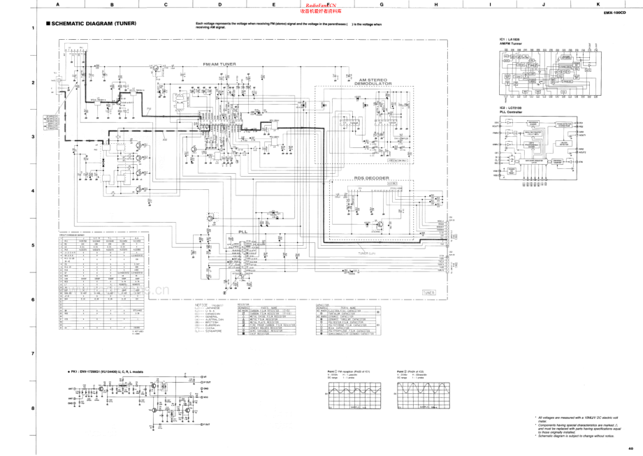 Yamaha-EMX100CD-cd-sch 维修电路原理图.pdf_第2页