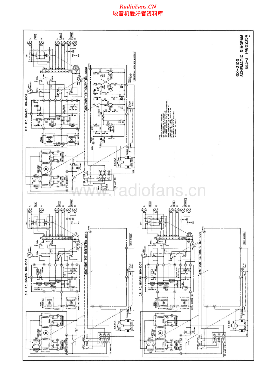 Akai-GXC210D-tape-sm维修电路原理图.pdf_第2页