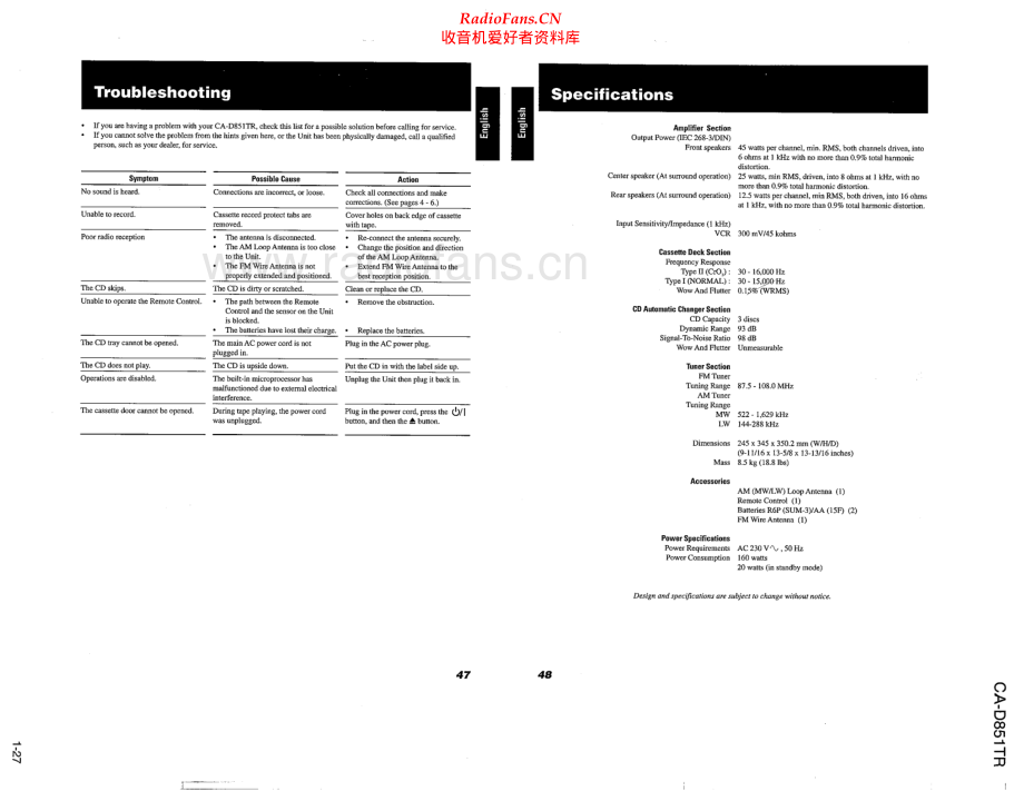 JVC-CAD851TR-cs-sm 维修电路原理图.pdf_第2页