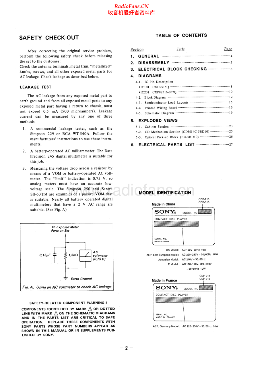 Sony-CDP315-cd-sm 维修电路原理图.pdf_第2页