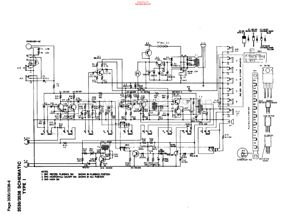 Califone-3530-tape-sch维修电路原理图.pdf_第1页