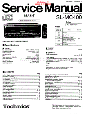Technics-SLMC400-cd-sm 维修电路原理图.pdf