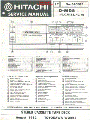 Hitachi-DMD5-tape-sm 维修电路原理图.pdf