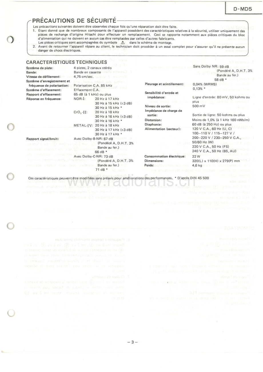 Hitachi-DMD5-tape-sm 维修电路原理图.pdf_第3页